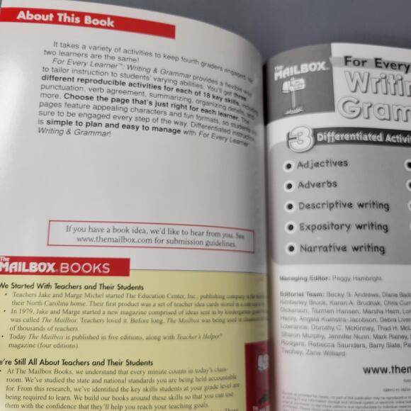 The Mailbox For Every Learner Writing & Grammar Grade 4 Workbook 2009 Softcover - Picture 2 of 16